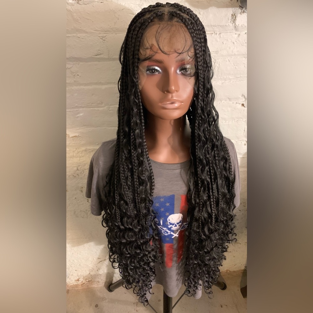 Boho Braided Full Lace Wig 36”Long Synthetic - Picture 9 of 9